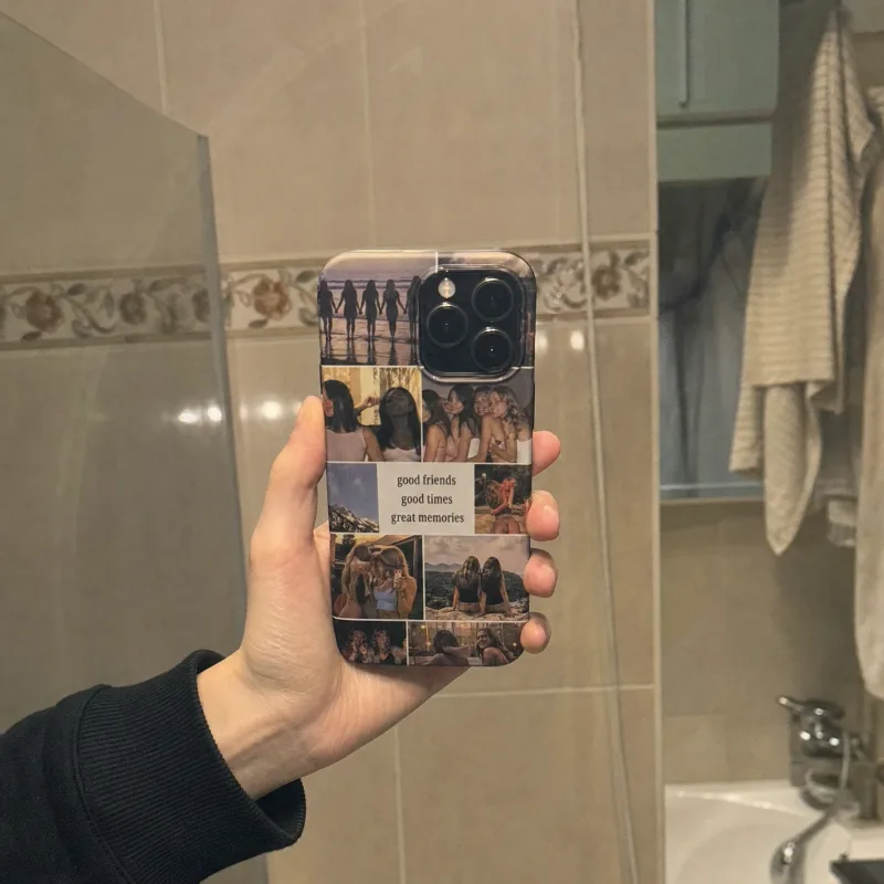 Handyhülle mit Foto-Collage von Freundinnen